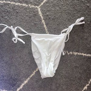 White Thong Bikini Bottoms